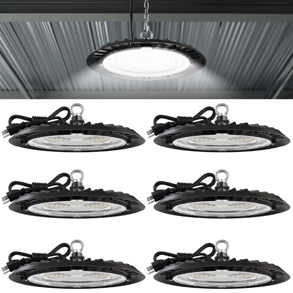 Sunco 6 Pack UFO LED High Bay Lights (6 Pack)