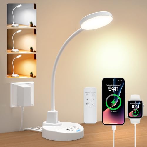 15W LED Desk Lamp with USB Charging Ports