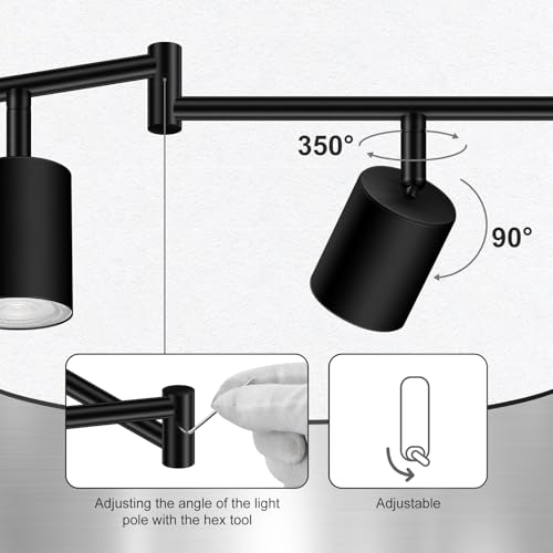 6 Light Track Lighting Fixtures Ceiling (6 light black-Z)