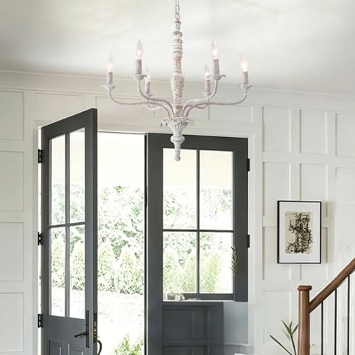 Farmhouse 6 Lights French Country Chandelier