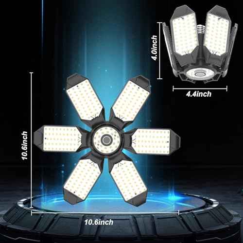 Led Garage Lights 4 Pack 200W Super Bright Ceiling Led Shop Lights (4 PACK Garage Lights)