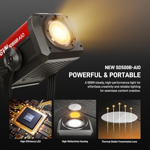 GVM 500W LED Video Light with APP Bluetooth Control (500WAIO)