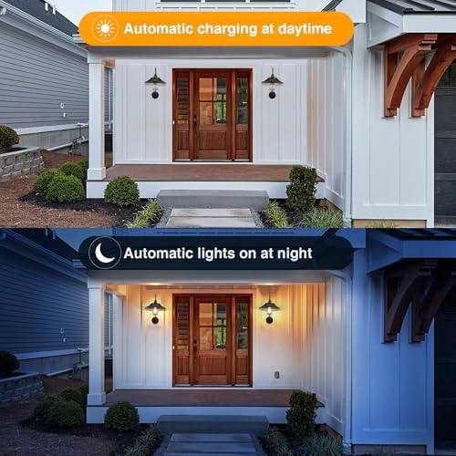 Solar Barn Lights Outdoor (Black Color)