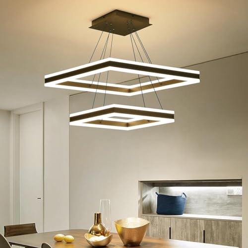 Square Rectangular Chandelier for Living Room