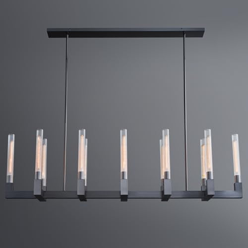 Modern Crystal Chain Chandelier for Foyer Dining Room Living Room