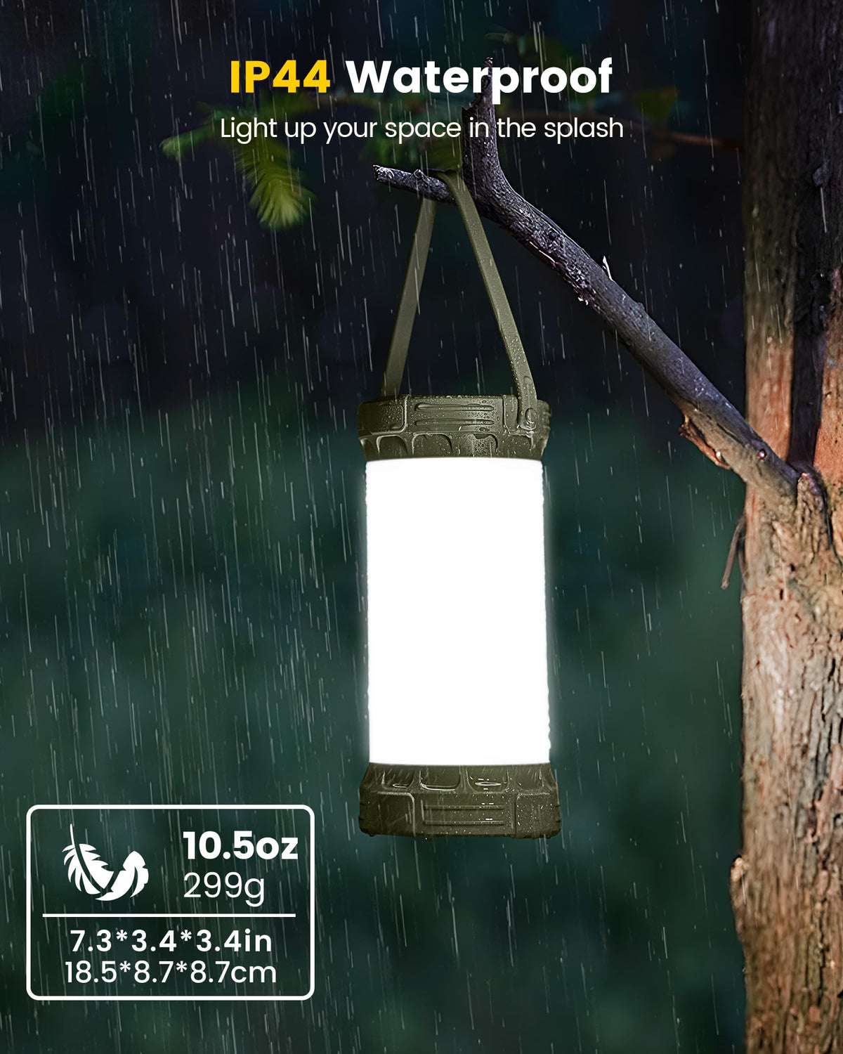 LED Rechargeable Camping Lantern (Green)