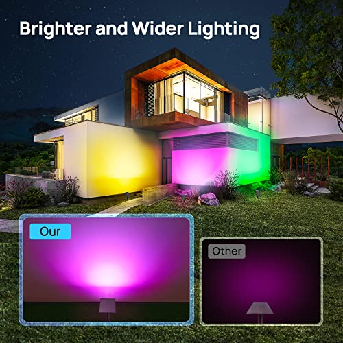 Solar Spot Lights Outdoor (Multicolor / 6 Pack)