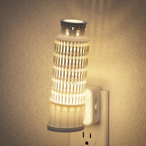 Night Lights Plug into Wall (Leaning Tower of Pisa / 1 Pack)