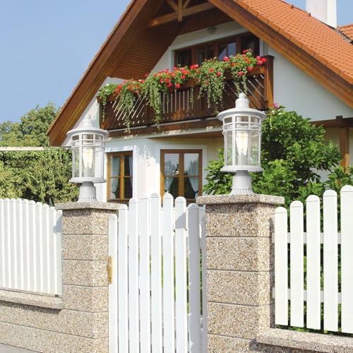 Outdoor Post Lights Lamp Posts Outdoor Lighting (White / Large,1Pack)