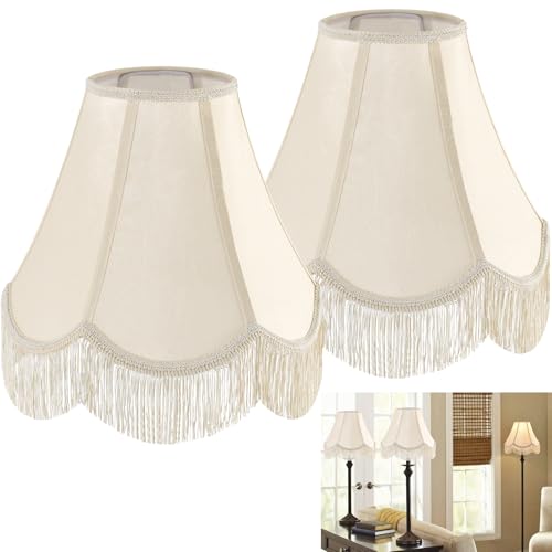Lamp Shade Set of 2 (Yellowish Beige / 2 Pack)