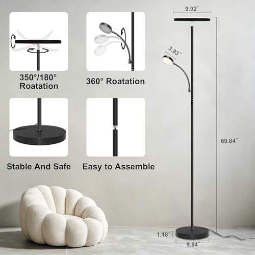 Floor Lamp 42W (Black)