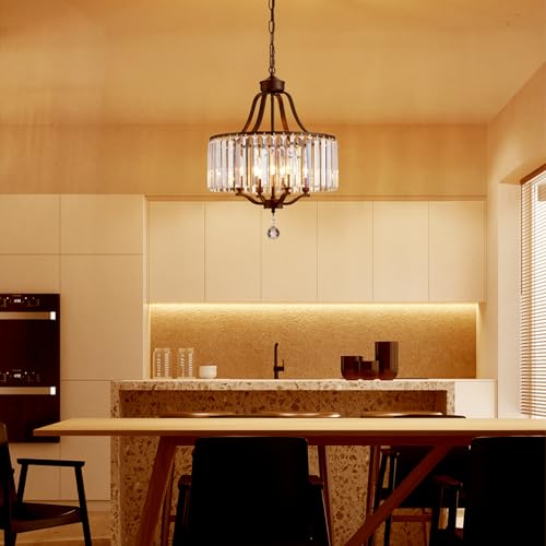 Black Crystal Chandeliers for Dining Room (169-Black)