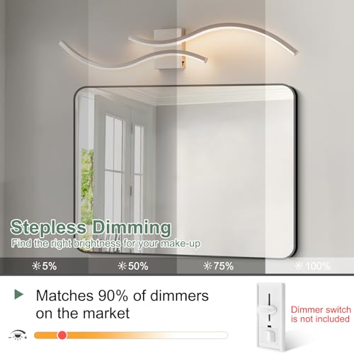 Brushed Nickel Bathroom Vanity Light Fixture (Brushed Nickel / 39inch)