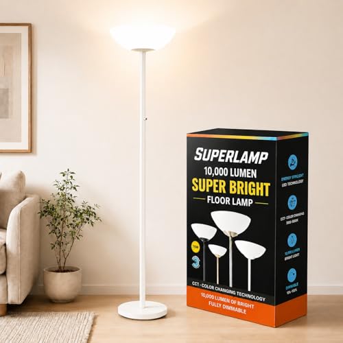 Modern Floor Superlamp 10000 Lumen (White)