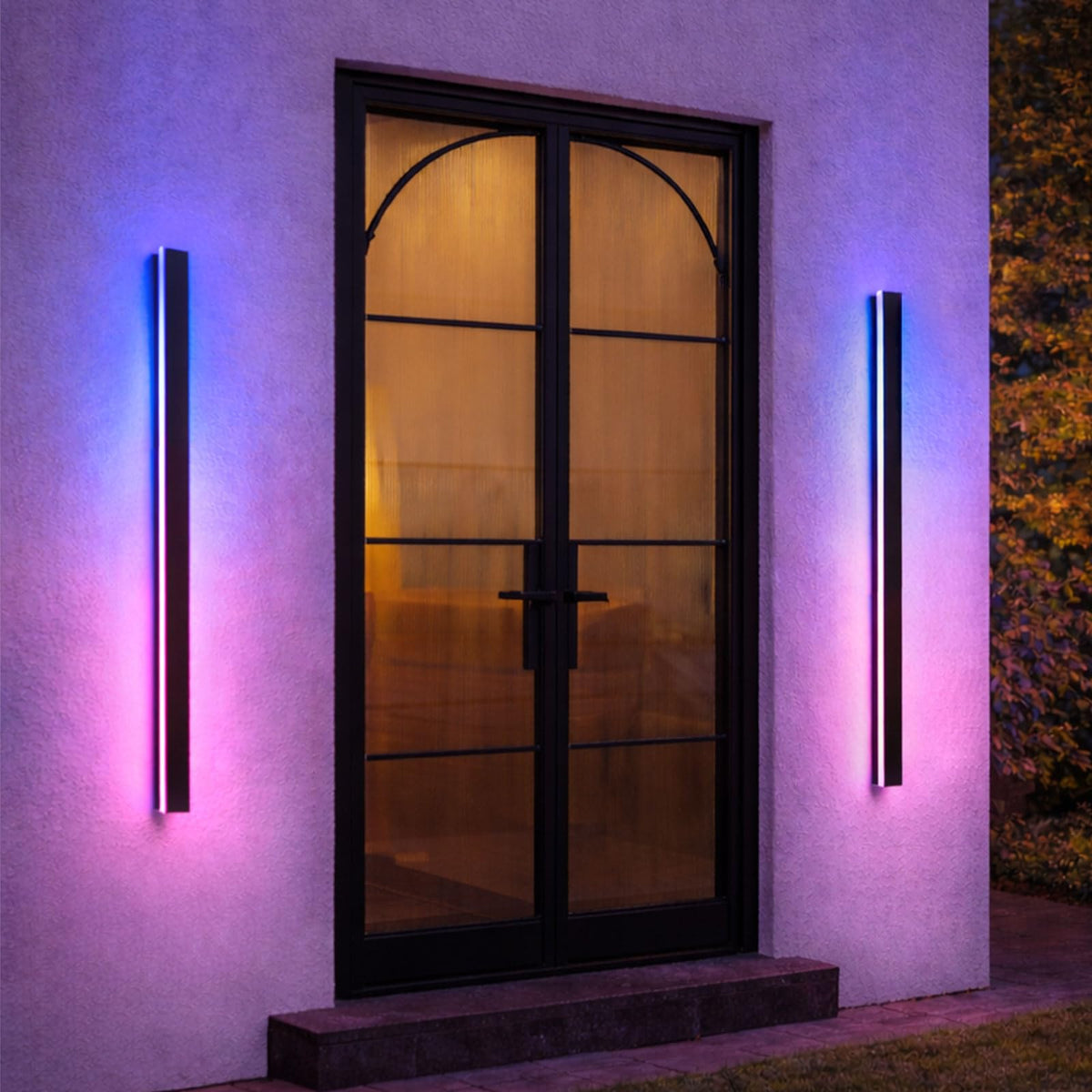 Outdoor Wall Lights (RGB (Red, Green, Blue) / 2pack-47.3Inch*2inch)