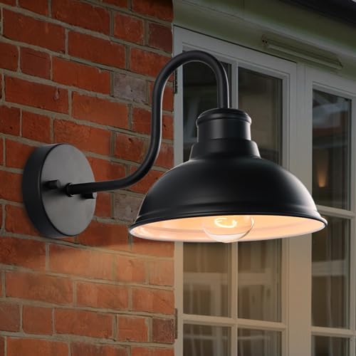 Gooseneck Barn Light Outdoor Wall Lights 8" Exterior Lighting Fixtures (8*7.75*12.75 inches)