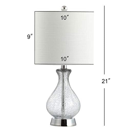 Playa Table Lamp 21" Crackled Glass and Metal