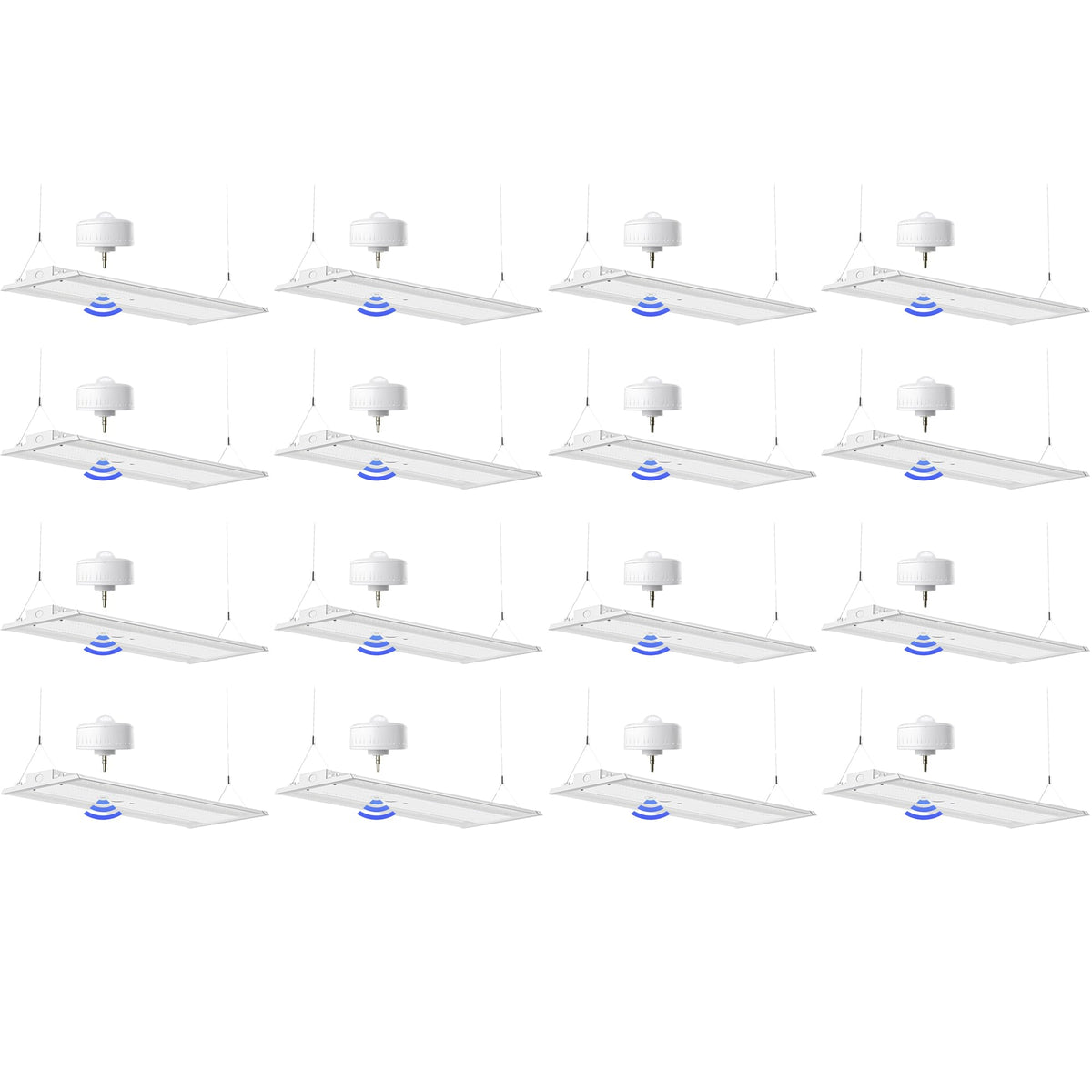 Linear High Bay LED Shop Lights with Sensor (5000K/300W 16Pack+Sensor / 300W)