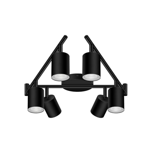 Track Lighting Fixture Ceiling (Black / 44.3" 6 Light Track Light)