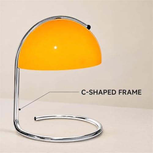 Modern Table Lamp (Orange, 8.7 Inch)