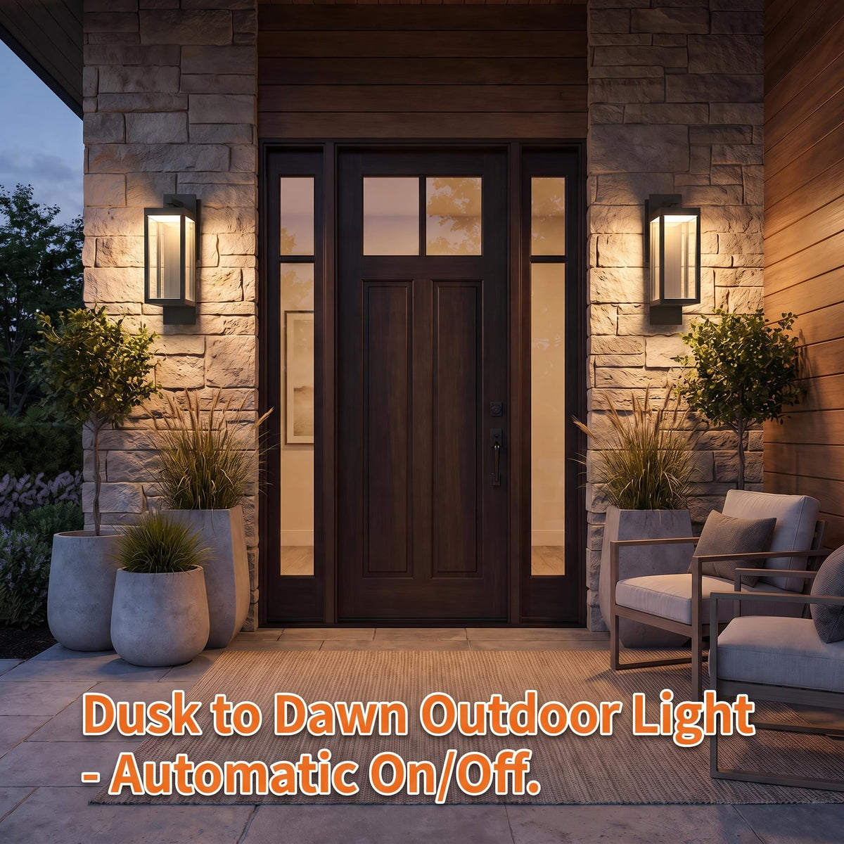 Outdoor Wall Lights (Black)
