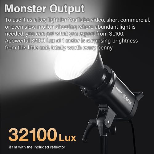 SL100Bi 2 Light Kit 100W Continuous LED Video Light bowens mount photography lighting with Softbox Light stand for video recording