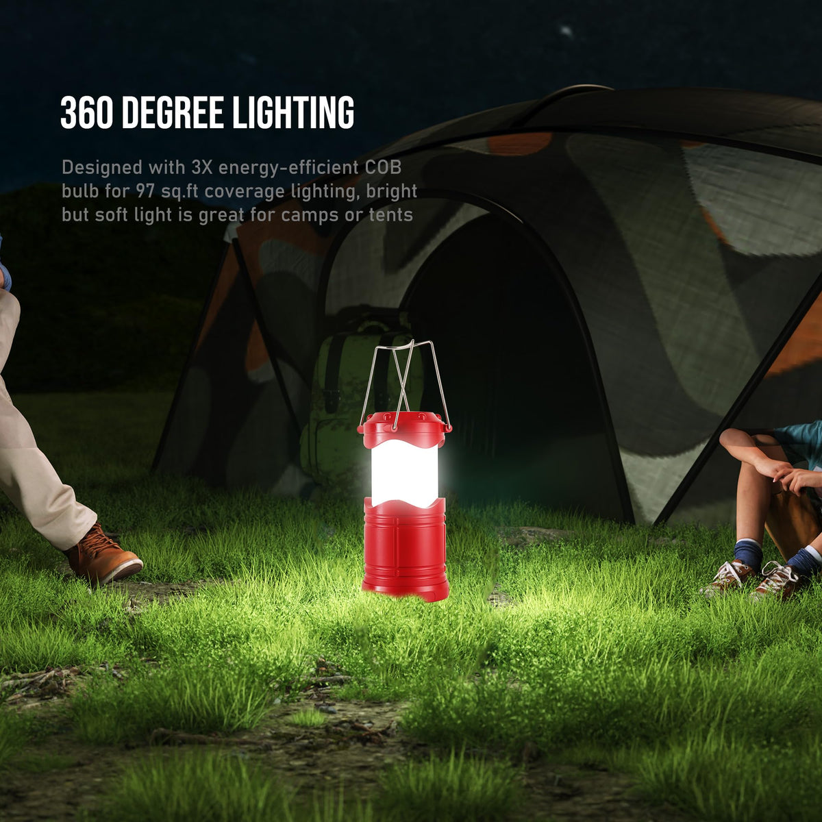 LED Camping Lantern (Red)