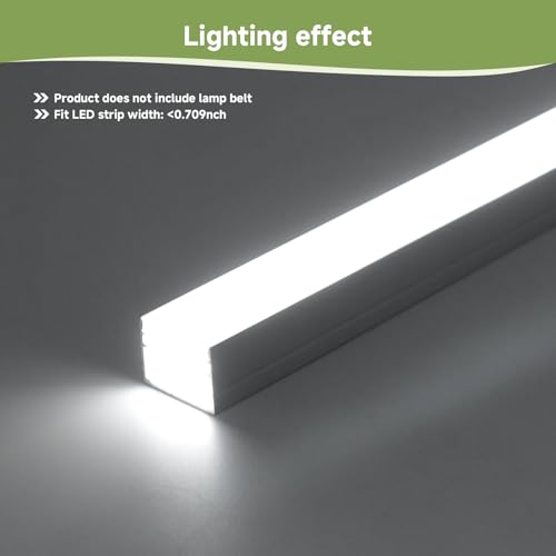 Aluminum Channel 10 (Silver Aluminum + White Cover / 3.3FT/10P/#2015)