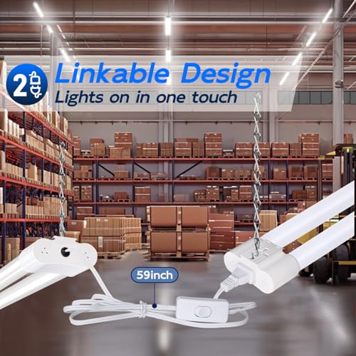 4FT Linkable LED Shop Light for Garage (White / 4FT 60W)