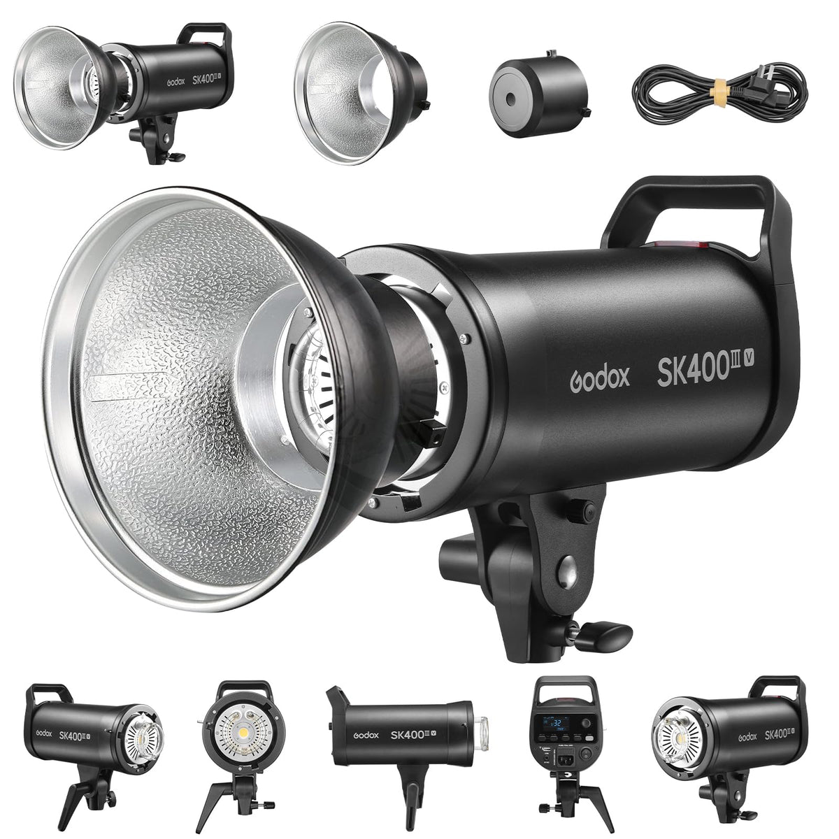 SK400IIIV Studio Strobe Light with Reflector Kit