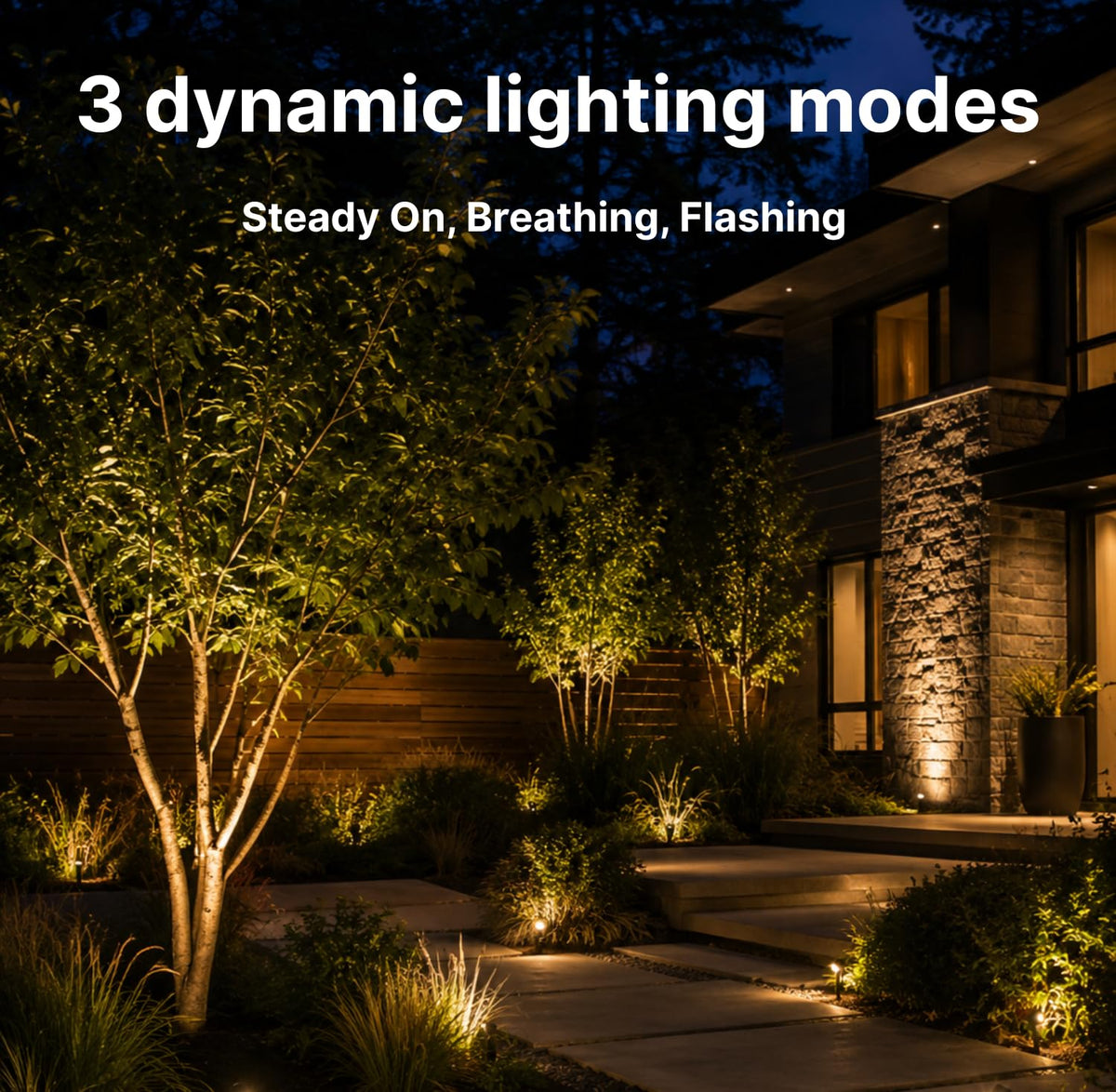 Solar Landscape Spotlights (Warm White / 4 Pack)