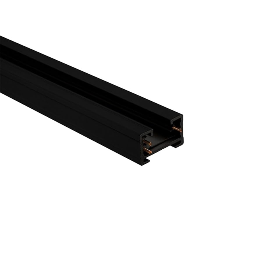 J Track 2FT Two Circuit Field Cuttable 120V Track for J Style 3 (Black / 4 Feet / J2-Series (2 Circuit))