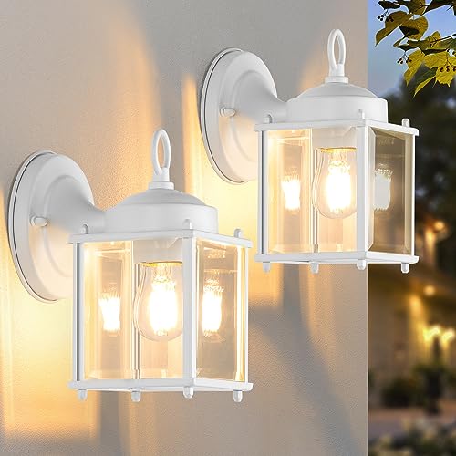 Outdoor Wall Lantern (White / 8.27 inch)