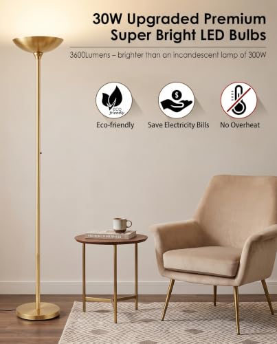 Torchiere Floor Lamp Gold (Gold Torchiere Floor Lamp)