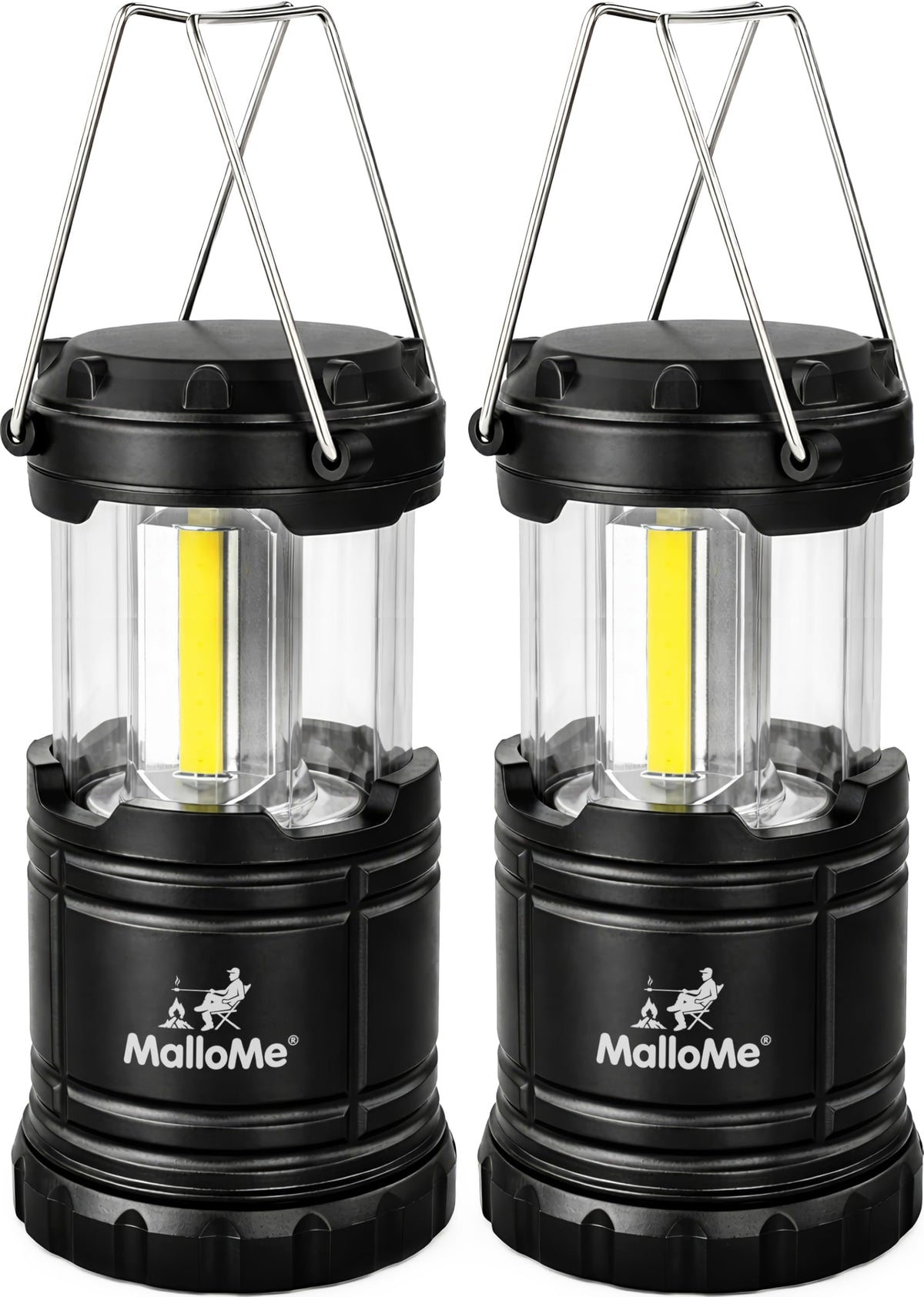 Camping Lights LED Lantern Flashlights (2 Pack / Small (300 Lumens))