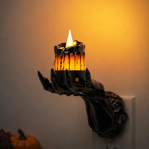 Halloween Ghost Hand Candle Night Light (Ghost Hand - Amber / 1 Pack)