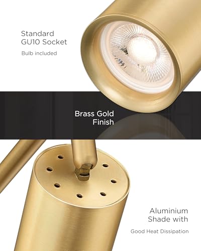 53" Track Lighting Fixtures Ceiling (Kaleidoscope, Brushed Gold / 53", 6-light)