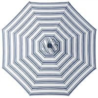 10ft Solar Polyester LED Lighted Patio Umbrella w