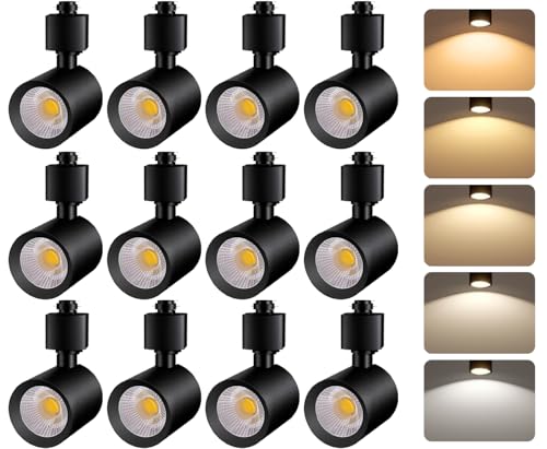 LED H Track Lighting Heads (Black)