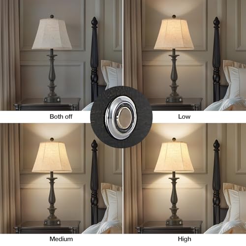 28.5'' Farmhouse Table Lamp Set of 2 (Antique Rust / 28.5'')
