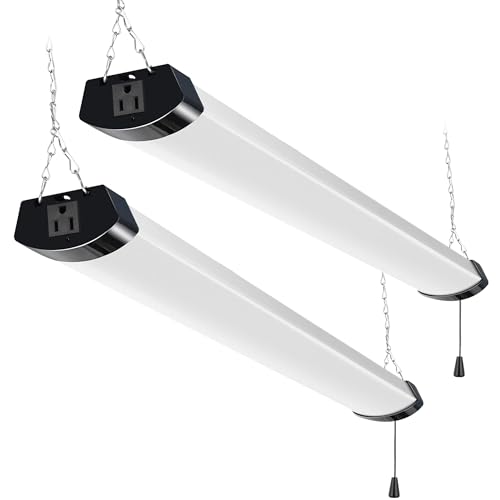 4FT 120W LED Shop Light Linkable (Black / 4FT-120W)