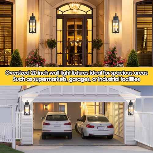 19inch Large Outdoor Wall Light with Closed Bottom (19in-dusk to dawn)