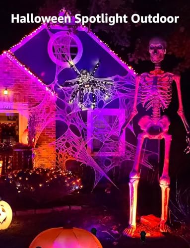 RGBW Halloween Low Voltage Landscape Lights 16 Pack with Connectors (16 Pack)