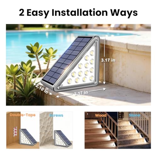 Solar Step Lights Outdoor Waterproof