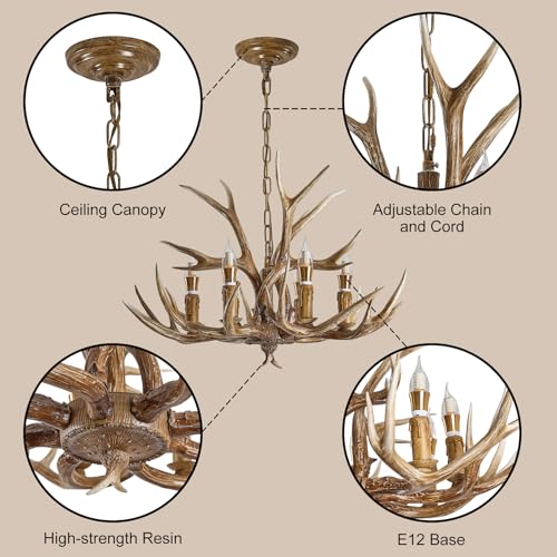 Antlers Chandelier 6 Light (8026-6Light)