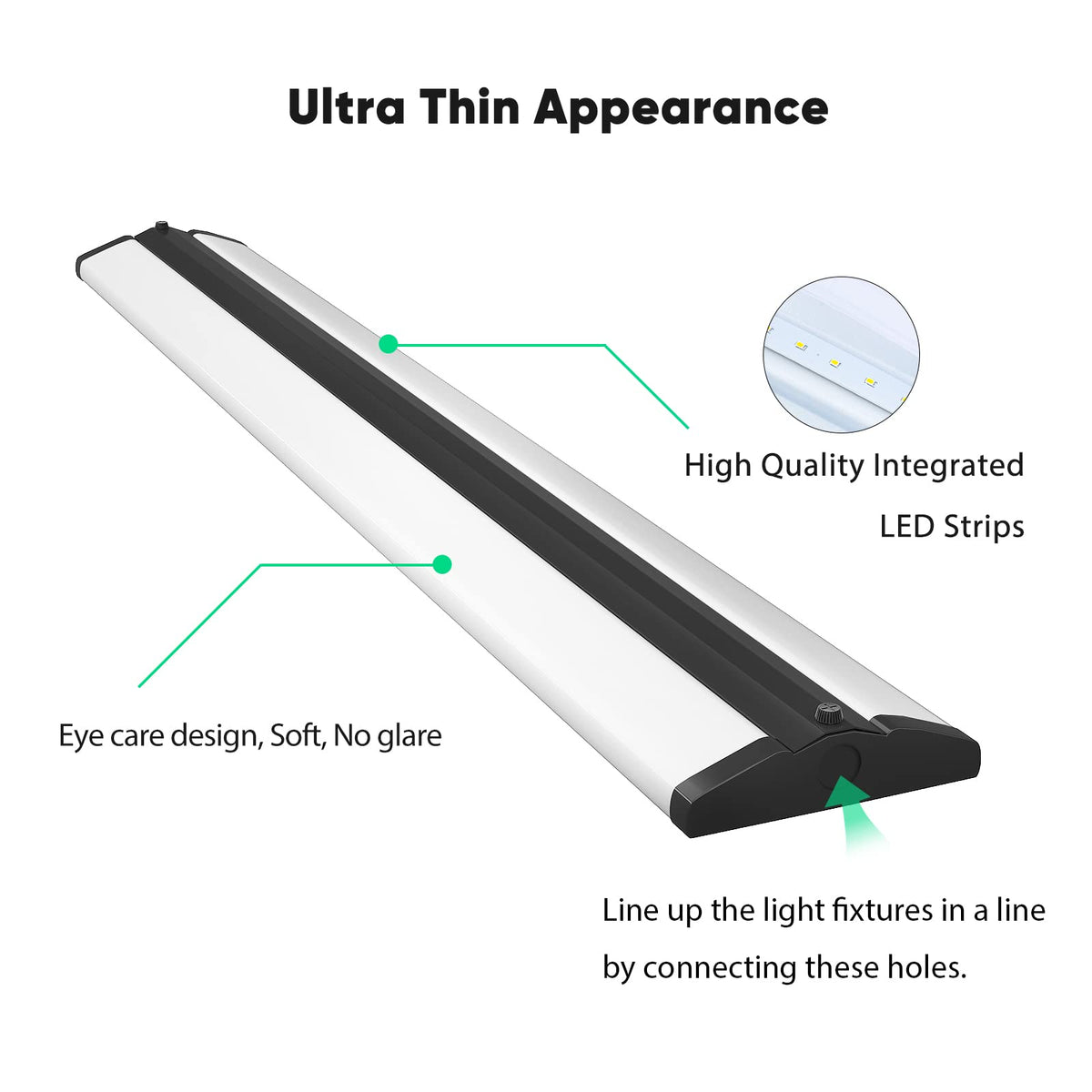 4FT LED Wraparound Light Fixture Ceiling Mount (4ft (4 Count))