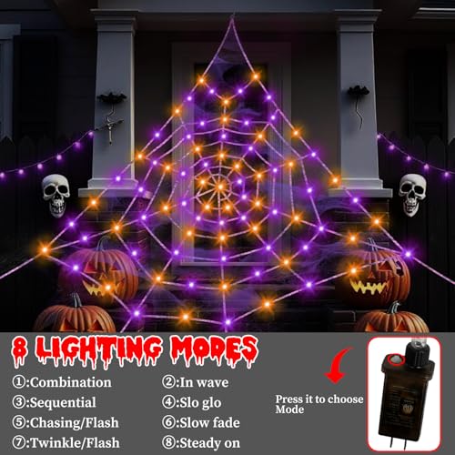 Spider Webs Halloween Decorations Outdoor