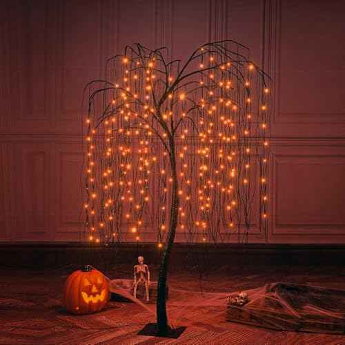 7 Feet Halloween Tree (Orange)