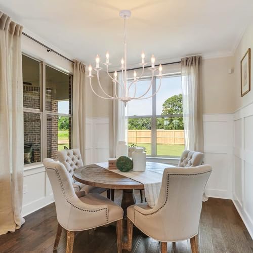 French Country Chandelier (White / 9 Light)