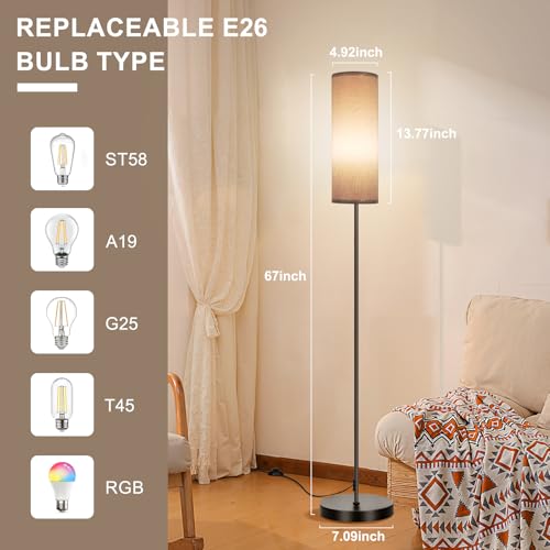 Floor Lamp 9W 800LM Smart Bulb (Grey 1_Pack)